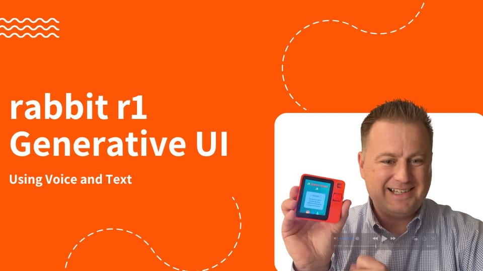 Generate Your Own UI with the rabbit r1